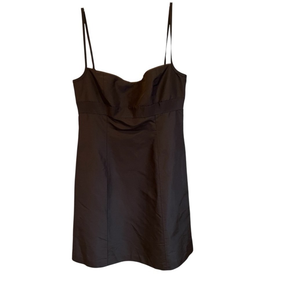 J. Crew Brown Silk Dress spaghetti straps new with tags size 10